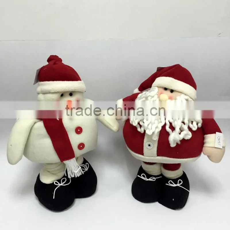 XMAS STRETCH SANTA DOLLS PLUSH DOLLS CHRISTMAS TOYS