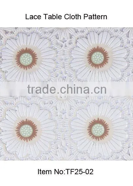Oilproof &Waterproof lace embossed vinyl lace tablecloth