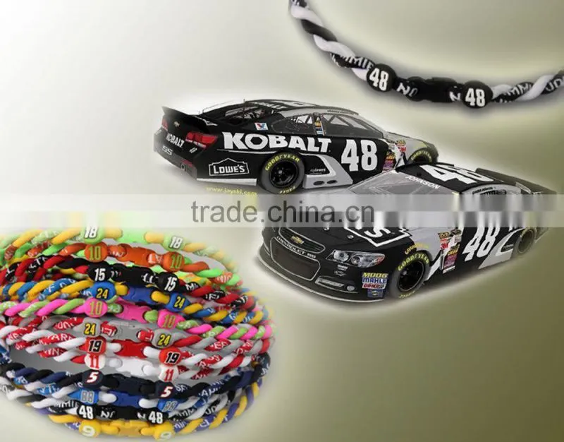 New Large Power Triple Braided Ionic Titanium Balance Sport Baseball Necklace