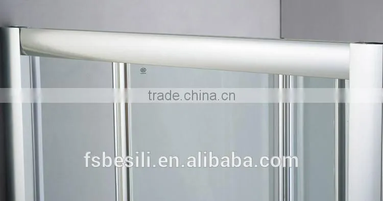 Bathroom glass sliding doors retractable