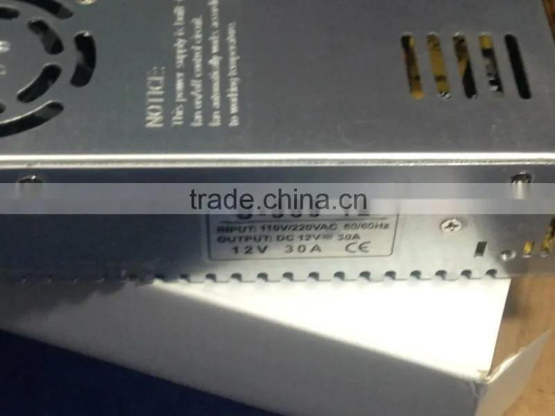 12V/360W switching power supply, LED power driver