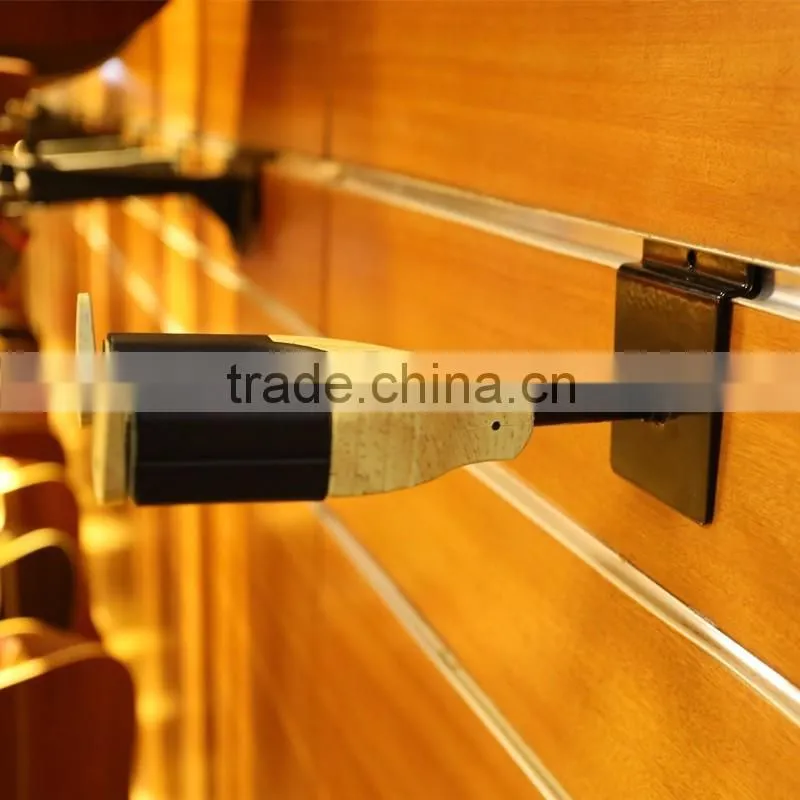 Auto Lock Guitar Hanger Driven By Gravity Made of Steel / Rubber / Wood Material