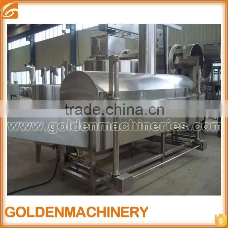 Continuous Peanut Fryer Frying Machine Nut Peanut Snacks Frying Production Line