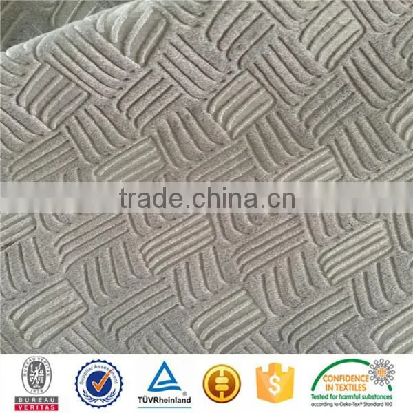 wholesale 100%polyester embossed knitted car seat cover fabrice