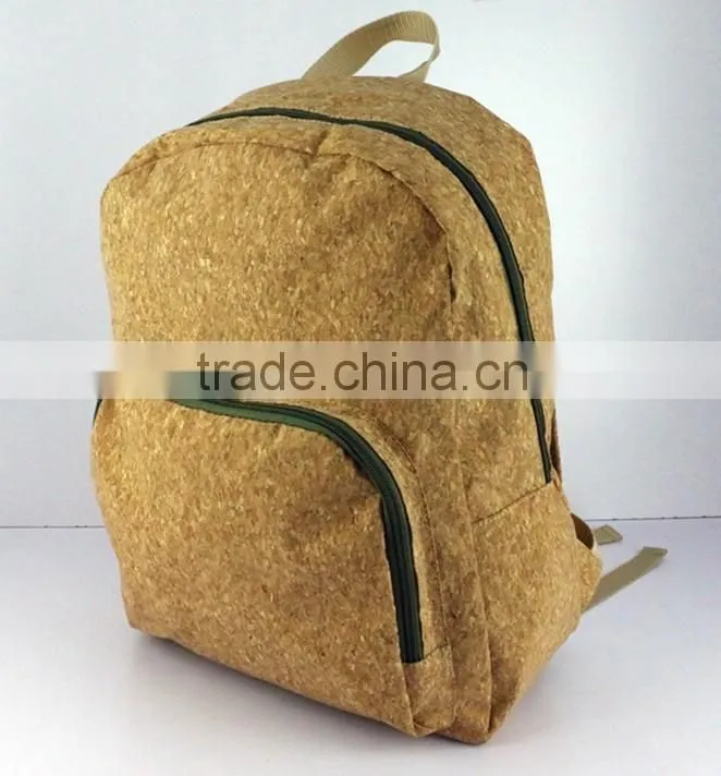 Promotional hot selling wood grain eco-friendly portable folding backpack