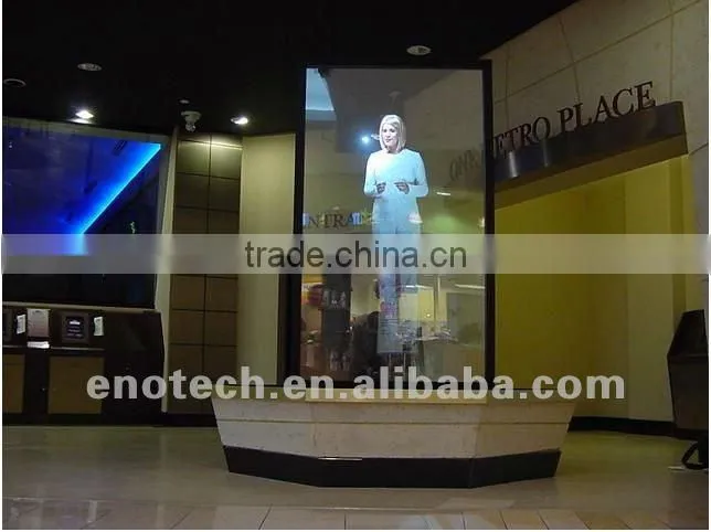 low price transparent/ holographic rear projection screen film for advertising