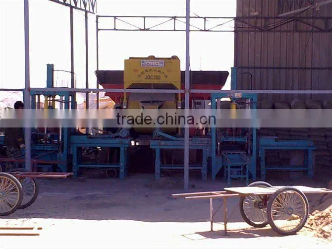 semi-automatic color paver block machine