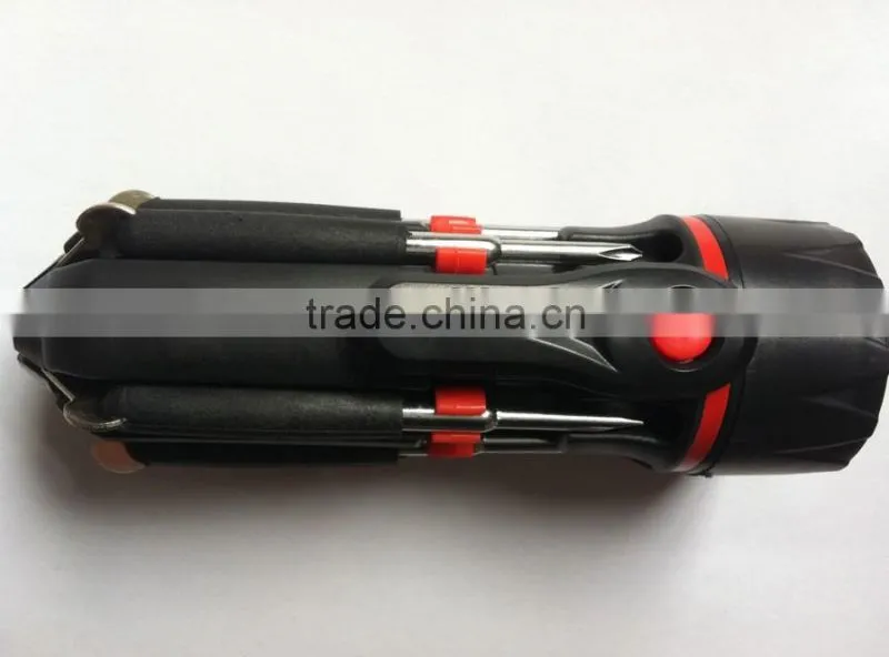 Multi screwdriver with torch