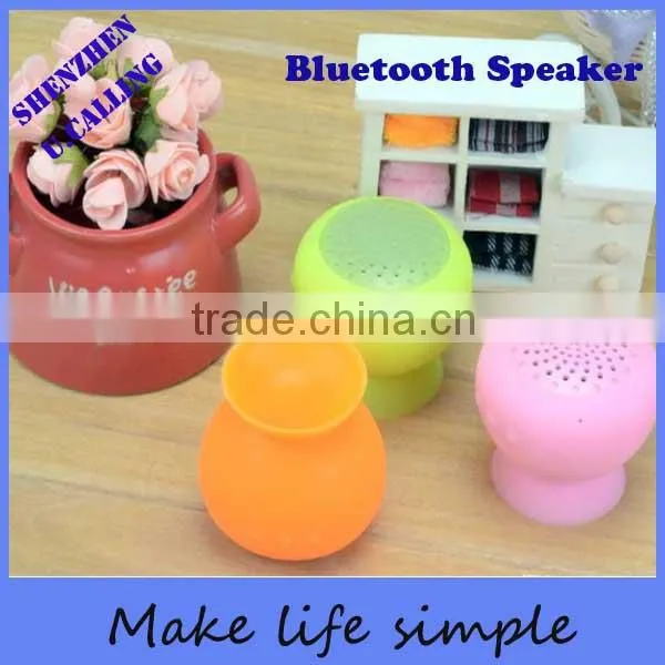 Cheap Gift Mini Wireless Suction Bluetooth Speaker for Portable Device