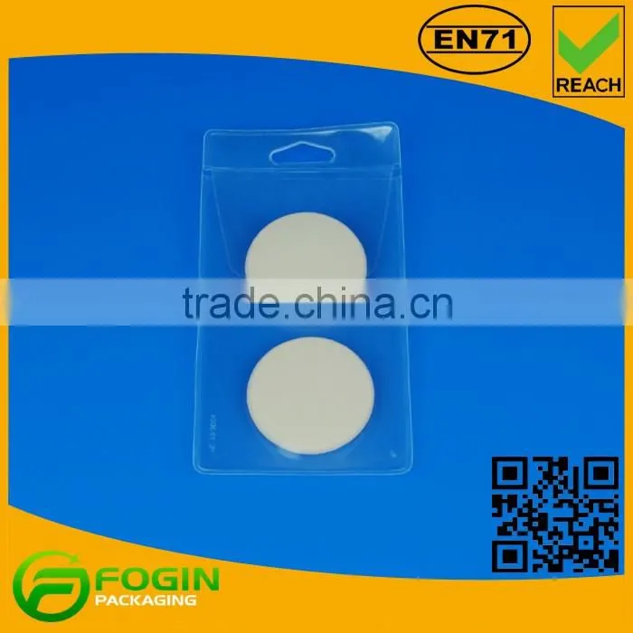 Small Size EVA Makeup Packaging Plastic Bags With Hanger