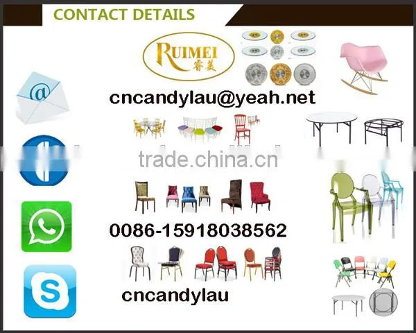 Granite white outdoor metal folding table