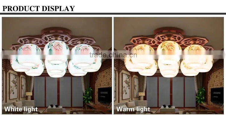 Jingdezhen decal pastel celling light modern lights
