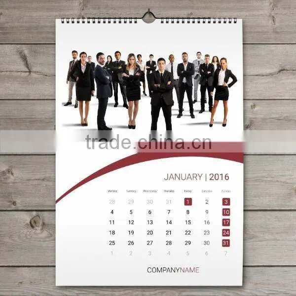 Custom 2017 Yearly/Monthly Calendar Desk and Wall Calendar Printing