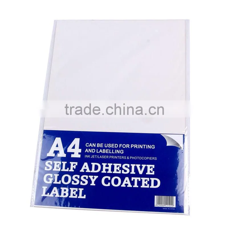 2014 hot sale reasonable price A4 custom self adhesive label