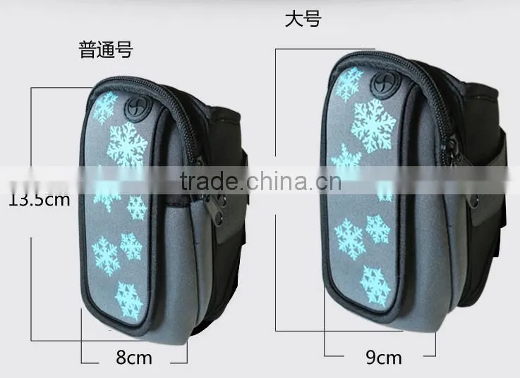 sport armband bag mobile phone arm case sport armband phone bag;polyester mobile phone arm bag for Iphone 4/5 or Samsung