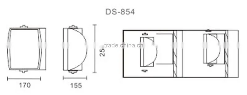 PA System wall mount two way speaker