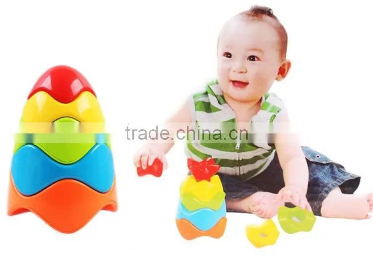 Early teaching toys intelligent baby plastic stacking toys