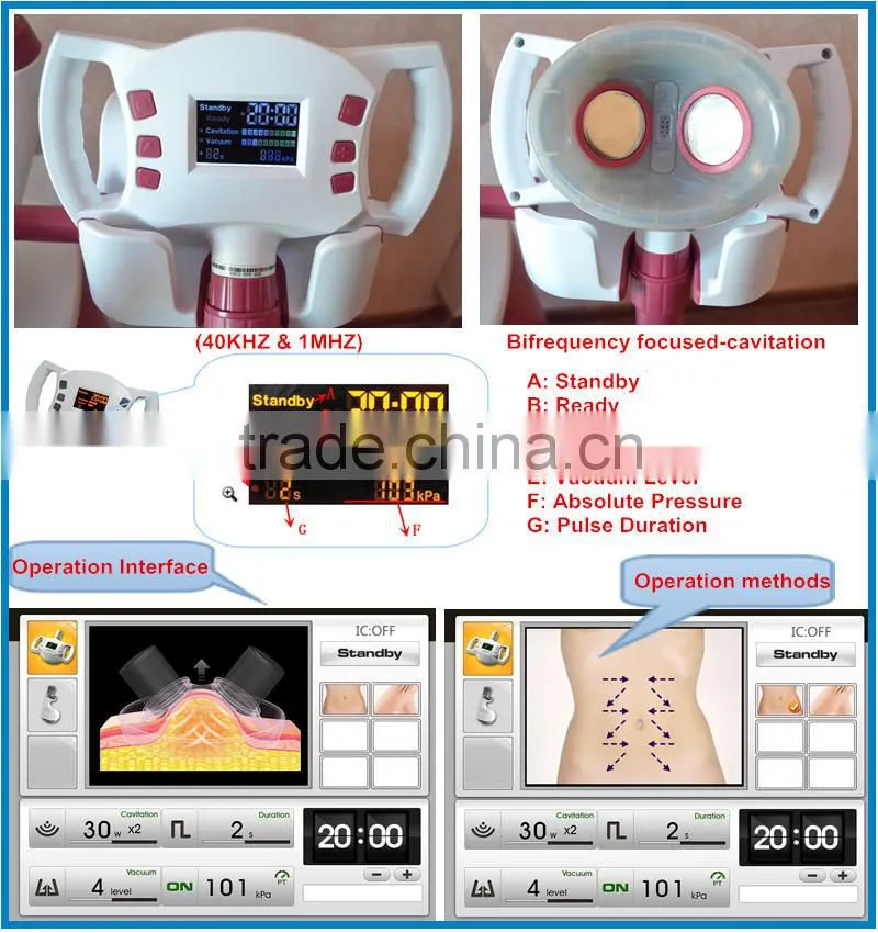2016 Beauty factory price best cavitation slimming machin
