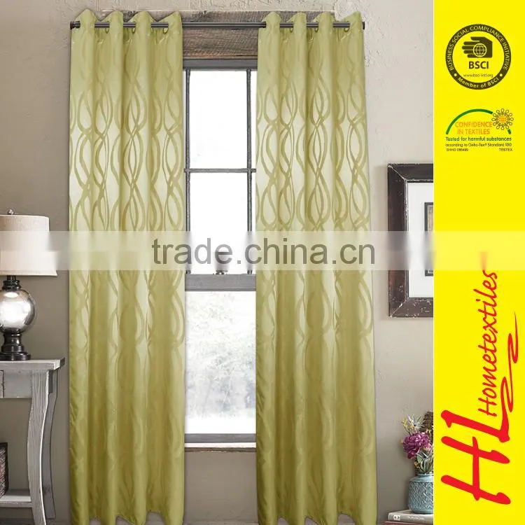 NBHS exporting standard top hot selling high-grade jacquard polyester curtain