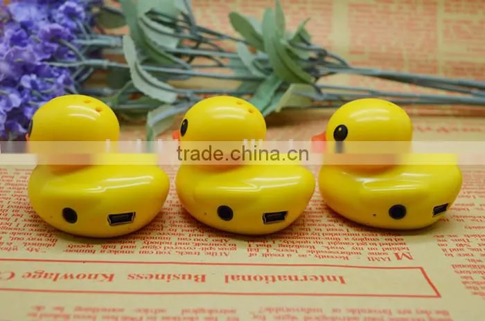 wholesale lovely promotional gift mp3 duck shaped