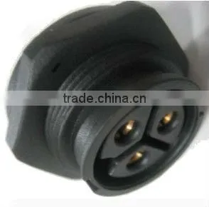 Large 3P UL lock bayonet IP67 waterproof connector,Chogori high quality Nylon connector,50amp high current watertight connector