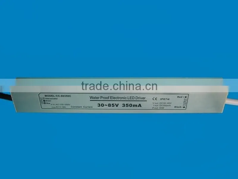 Constant Current 30W 30-85VDC/350mA led spotlight transformer
