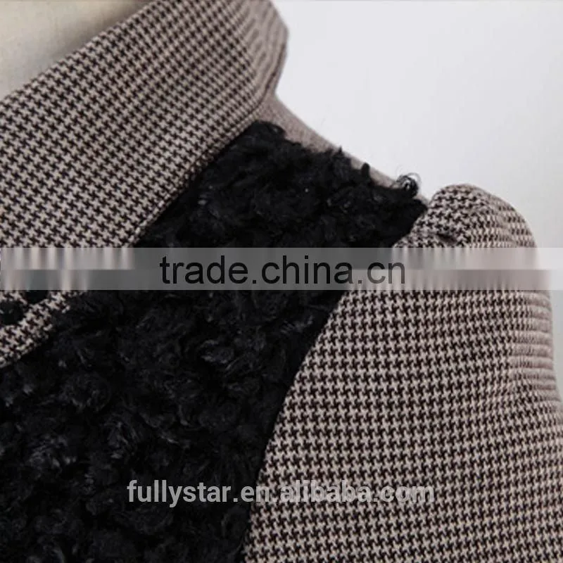 han edition Lambs wool top long mature coat
