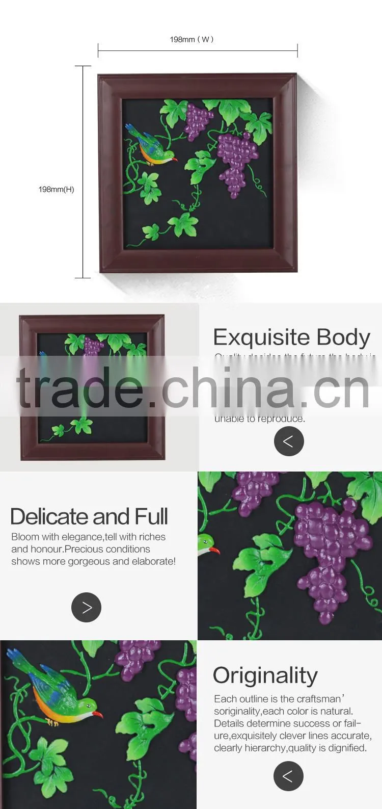 Factory direct wholesale solid wood decorating good wall hanging photo frames