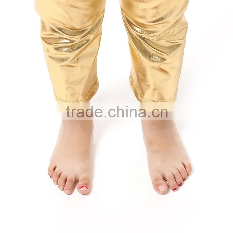 baby girl Gold seaside long pant lovers designing pants latest design pants