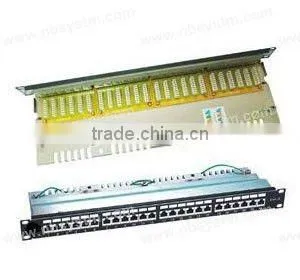 24 port STP Cat6 Patch Panel 19" 1U,LSA IDC