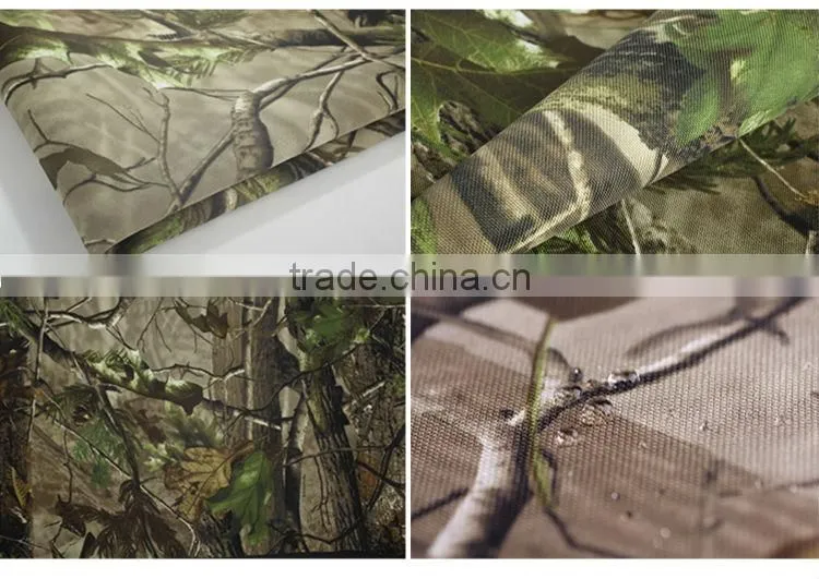 Army used 100% polyester fabric camo canvas waterproof fabric