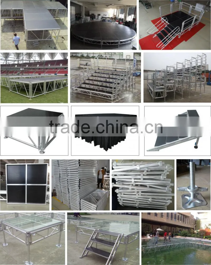 Hot sell cheap aluminum removable mobile stage for sale