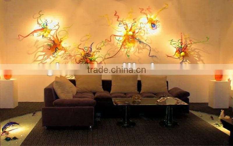 2014 hot sale modern art blown glass wall lighting xo-42 and Art Deco Wall Fixture lighting