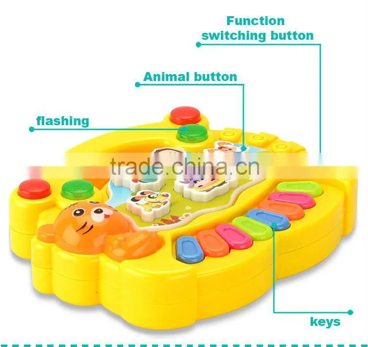 2015 very cheap battery operated toy cartoon keyboard Music Instrument