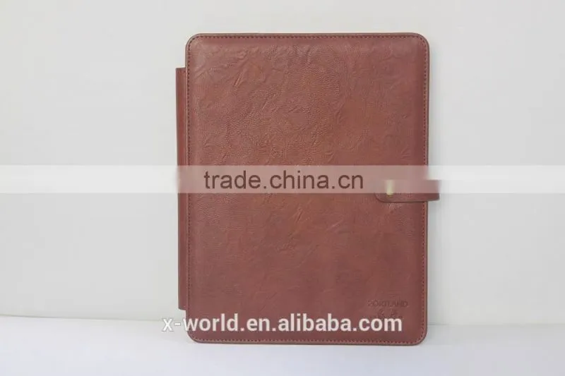 Genuine leather business brief leather case 10 inch universal stand leather case