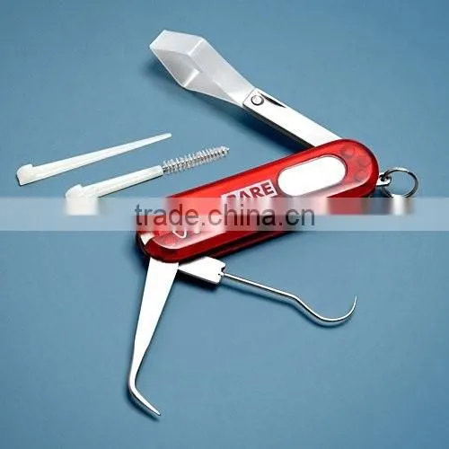6 function foldable travelling dental pick