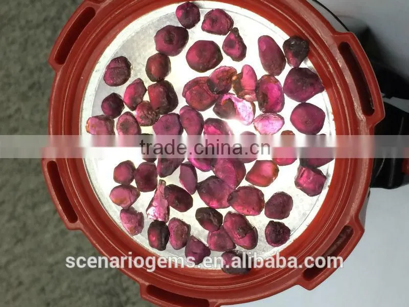 7-8mm Natural Indian Purple Rough Garnet