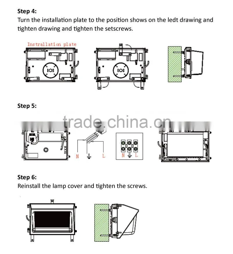 UL DLC 90W LED Wall Pack Light