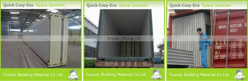 Comfortable Cost Efficient Plastic Timber House with Equipment