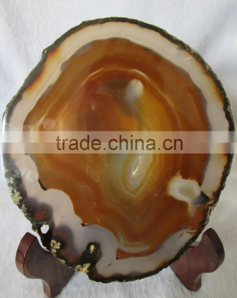 China wholesale raw agate with round shape