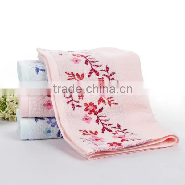 Promotional Home Textile 100%cotton Velour Pattern Towel Home Towel
