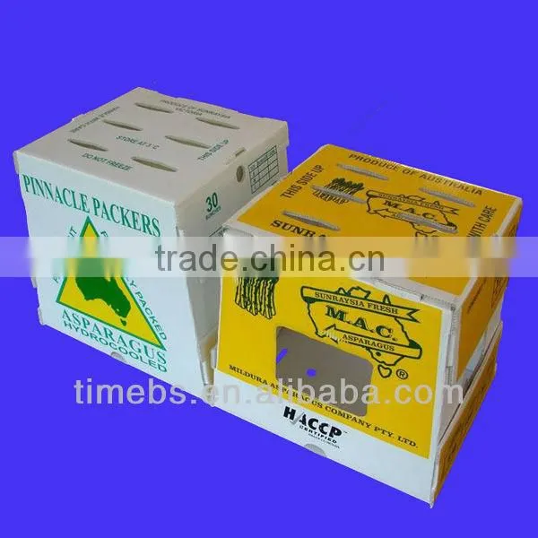 Corflute vegetable boxes