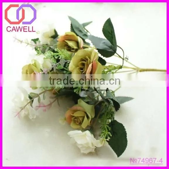 artificial flower plastic rose bush