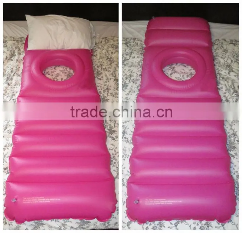 Pink inflatable maternity pool floats water air mattress bed for pregnant women