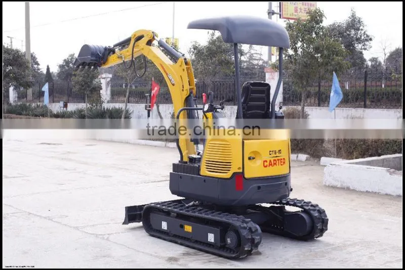 China Cheap Super Quality 1.6 Ton Small Zero Tail Excavator , CE / ISO Certificate, CT16-9 D
