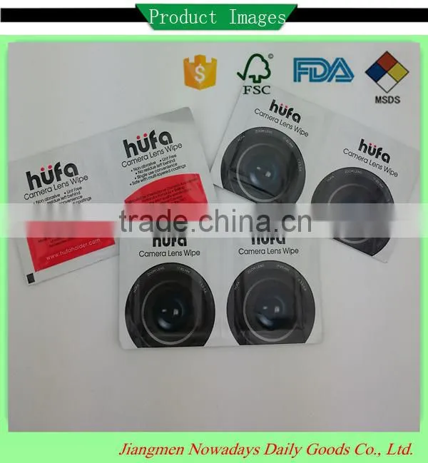 Disposable screen lens wipes