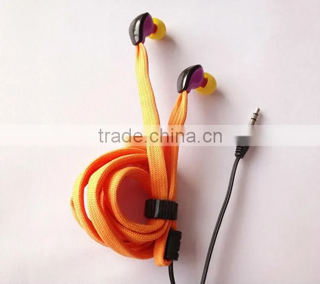 Fashion shoelace earphone with great sound PS-I089