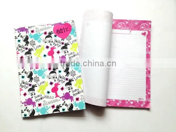 notebook w/customer design,wholesale paper notebook