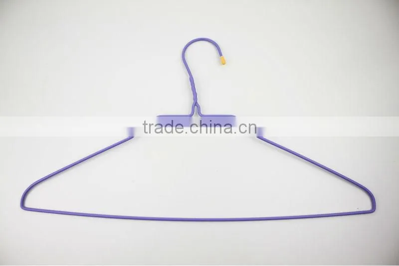 GS6105 Durable plastic PE coated wire clothes hanger (8pcs)