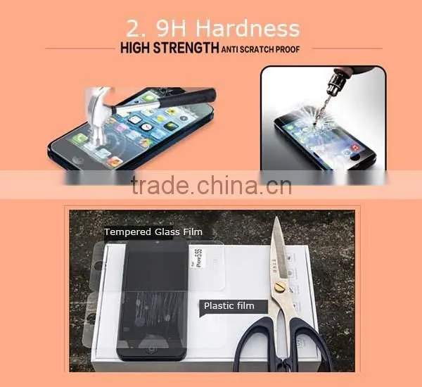 Smooth touch screen protective film for mobile phone,premium tempered glass film for iphone